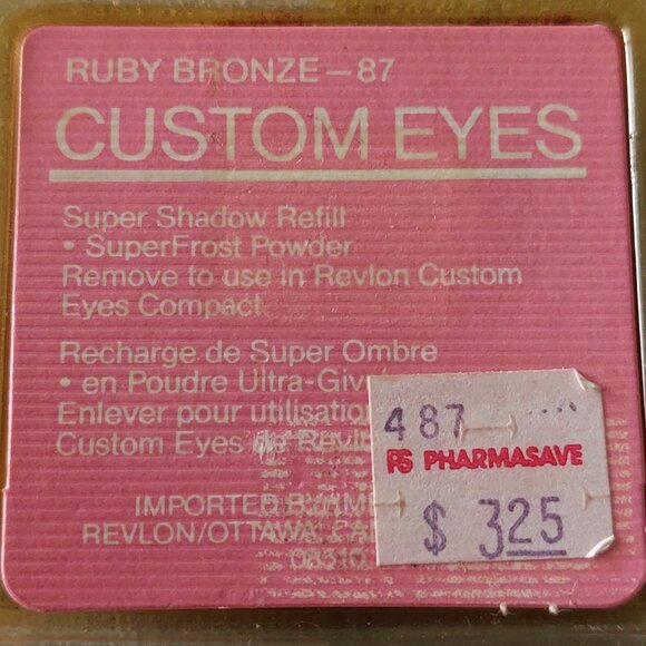 vintage unused Revlon custom eyes, Ruby Bronze-87 - Picture 2 of 4
